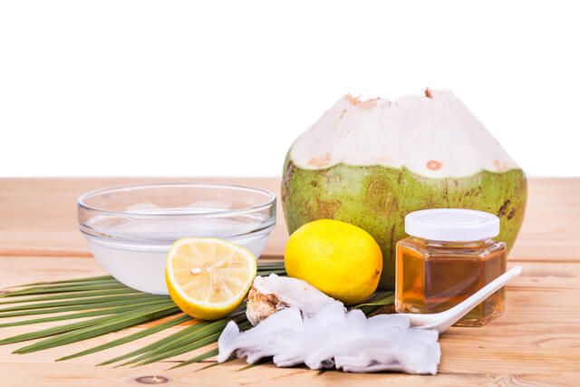 coconut and lemon hair oil