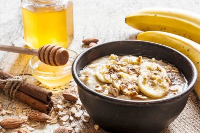 Milk, Honey and Banana paste